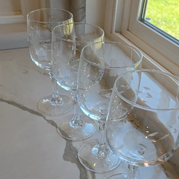 Vintage Princess House Bordeaux Lead Crystal Red Wine Goblet Set - Picture 2 of 8